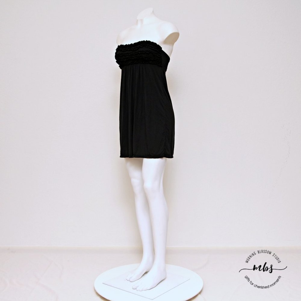 Victoria's Secret Ruffle Cover‎ Up Strapless Mini Dress